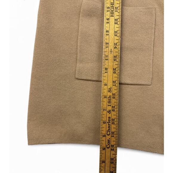 NEW Loft Pocket Cardigan Open Front Sweater Coatigan Camel Beige Womens XL - Picture 5 of 7
